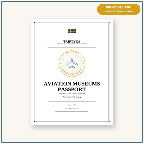 Aviation Museums passport cover