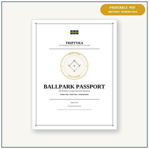 Ballpark Passport passport cover