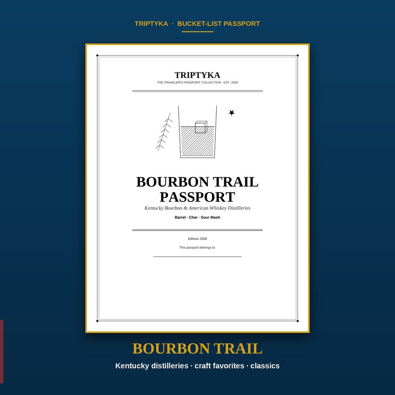 Bourbon Trail passport cover