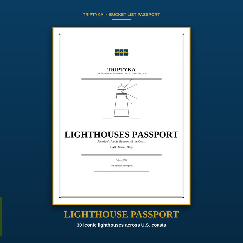 Lighthouses passport cover