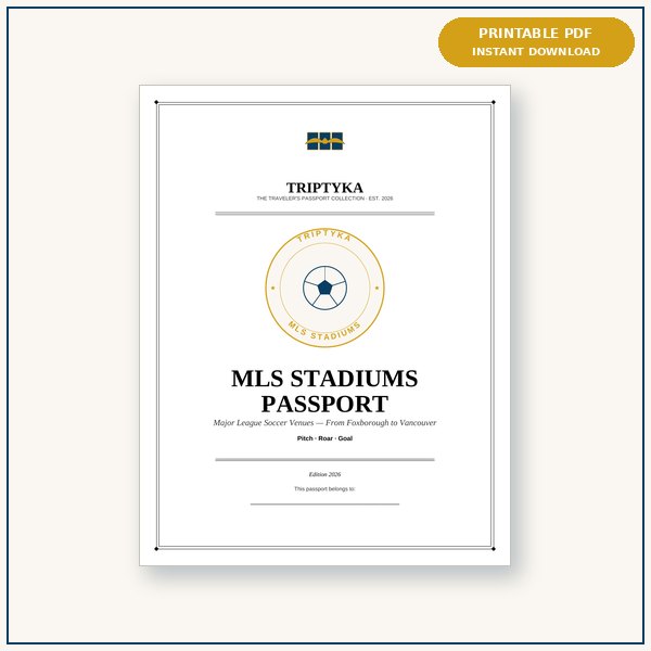 MLS Stadiums passport cover