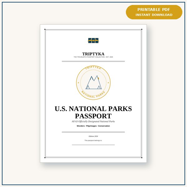 National Parks Passport passport cover