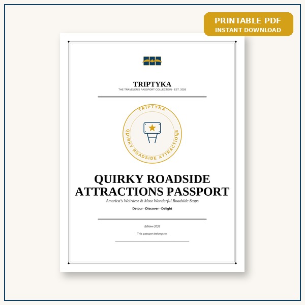 Quirky Roadside Attractions passport cover
