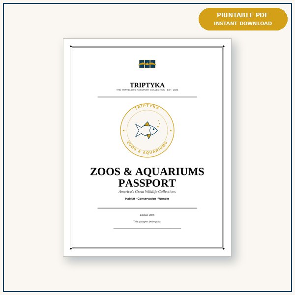 Zoos & Aquariums passport cover